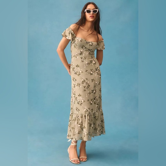 Reformation Dresses & Skirts - NEW Reformation Butterfly Dress in Verde